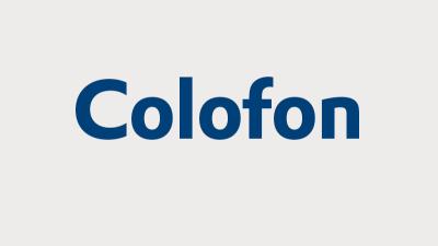 Colofon